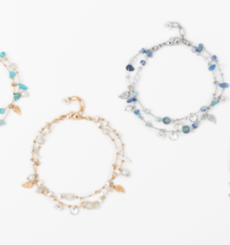 Simply Noelle Dainty Beaded Pearl Bracelet (4-Colors)