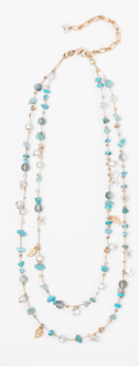 Simply Noelle Dainty Beaded Pearl Necklace
