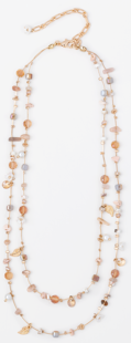 Simply Noelle Dainty Beaded Pearl Necklace
