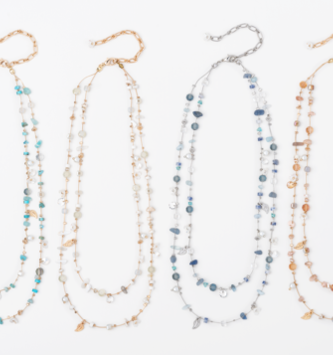 Simply Noelle Dainty Beaded Pearl Necklace (4-Colors)