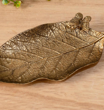 Golden Leaf Trinket Tray