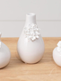 3-D White Mini Floral Vase (3-Styles)