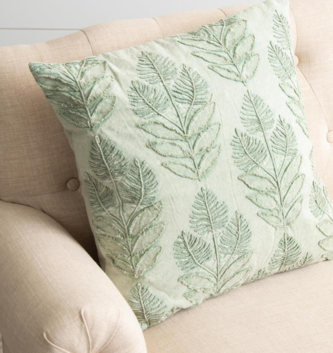 Stonewashed Leaf Pillow