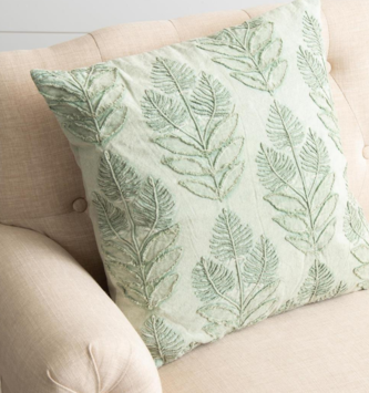 Stonewashed Leaf Pillow