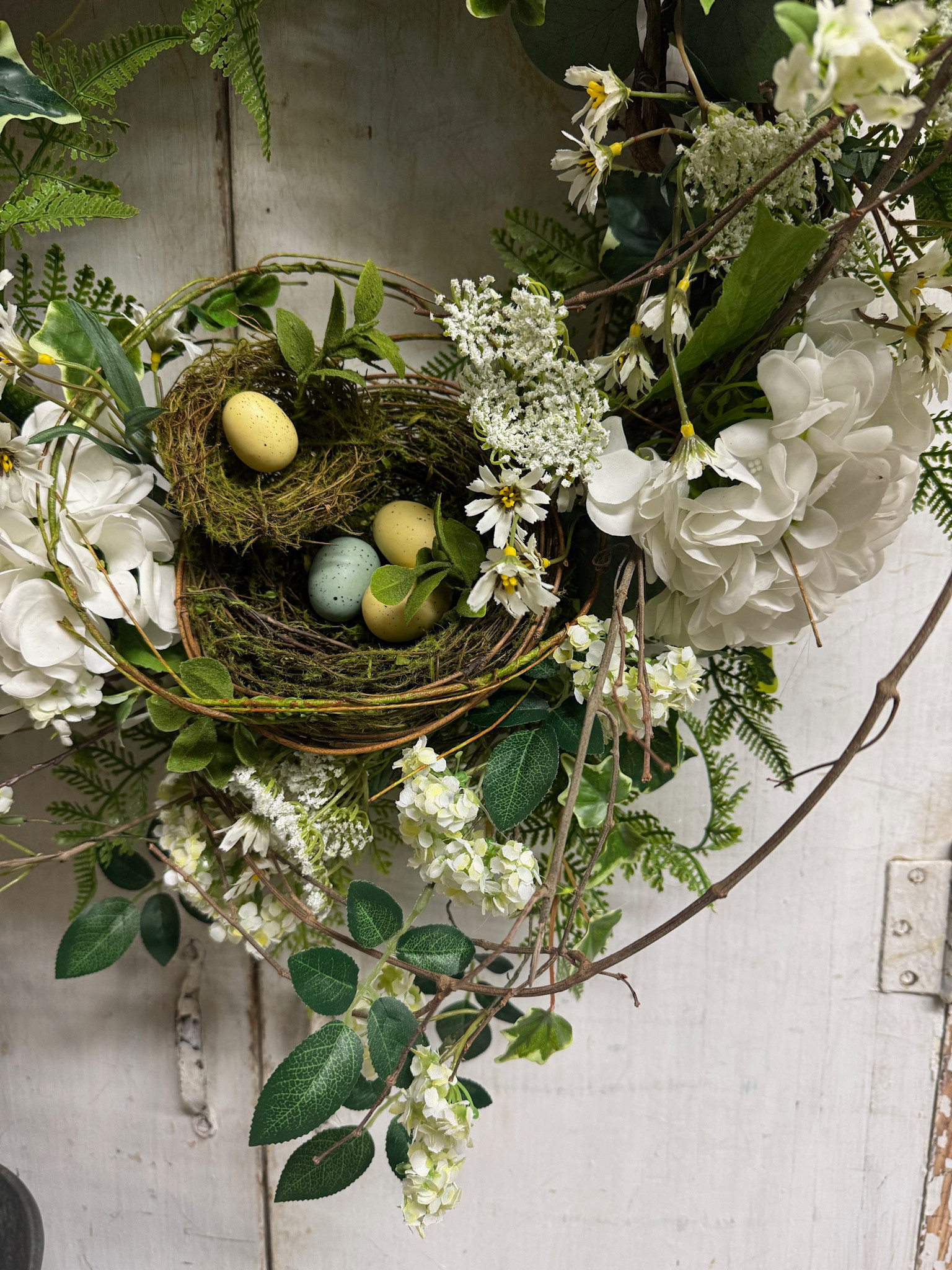 Custom Nesting Hydrangea Wreath