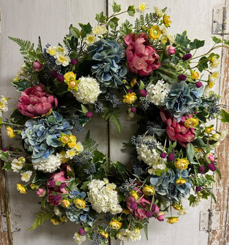Custom Spring Garden Wreath