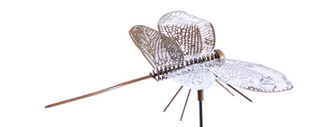 Copper Finish Dragonfly Stake