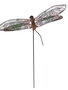 Patina Finish Dragonfly Stake