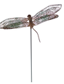 Patina Finish Dragonfly Stake