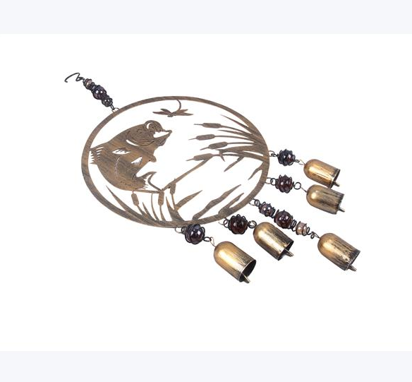 Metal Leaping Fish Wind Chime