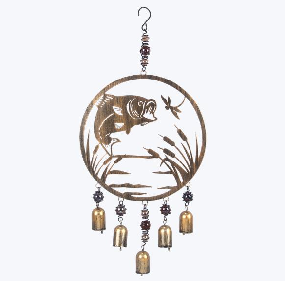Metal Leaping Fish Wind Chime
