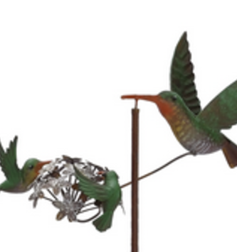 Hummingbird Family Spinner Stake
