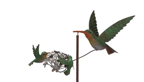 Hummingbird Family Spinner Stake