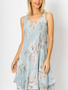 Look Mode Floral Print Lined Sleeveless Dress By: Look Mode