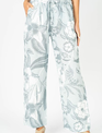 Floral Linen Wide Leg Pant By: Look Mode