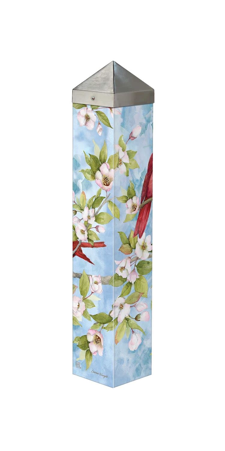 20" Little Cardinal Dogwood Art Pole
