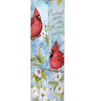 20" Little Cardinal Dogwood Art Pole