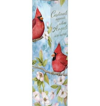 20" Little Cardinal Dogwood Art Pole