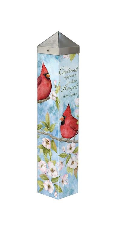 20" Little Cardinal Dogwood Art Pole