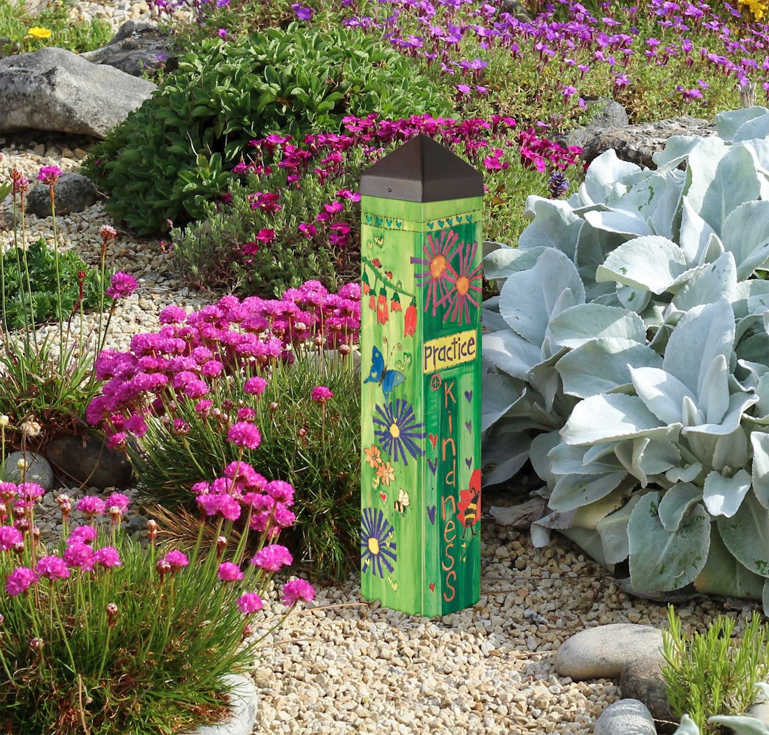 20" Bee Kind Art Pole