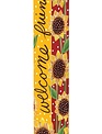 40" Playful Sunflowers Art Pole