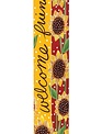40" Playful Sunflowers Art Pole