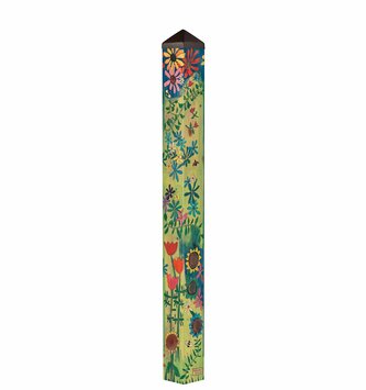 60" The World Needs More Happy Art Pole