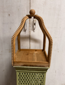 Wooden Beaded Open Lantern
