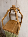 Wooden Beaded Open Lantern