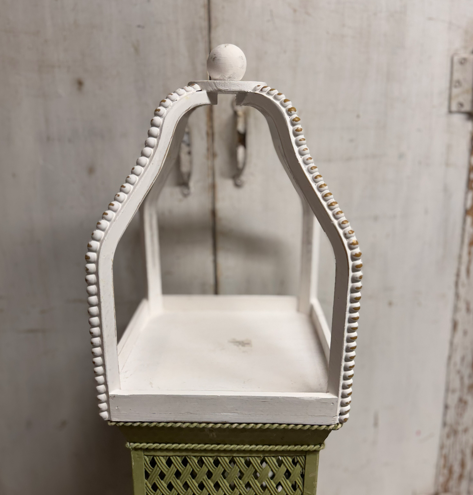 Wooden Beaded Open Lantern