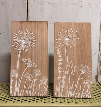 Wooden Engraved Dandelion Art (2-Styles)