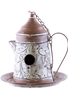 Copper Finish Coffee Pot Bird Feeder