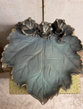 Triple Frog Leaf Bird Feeder