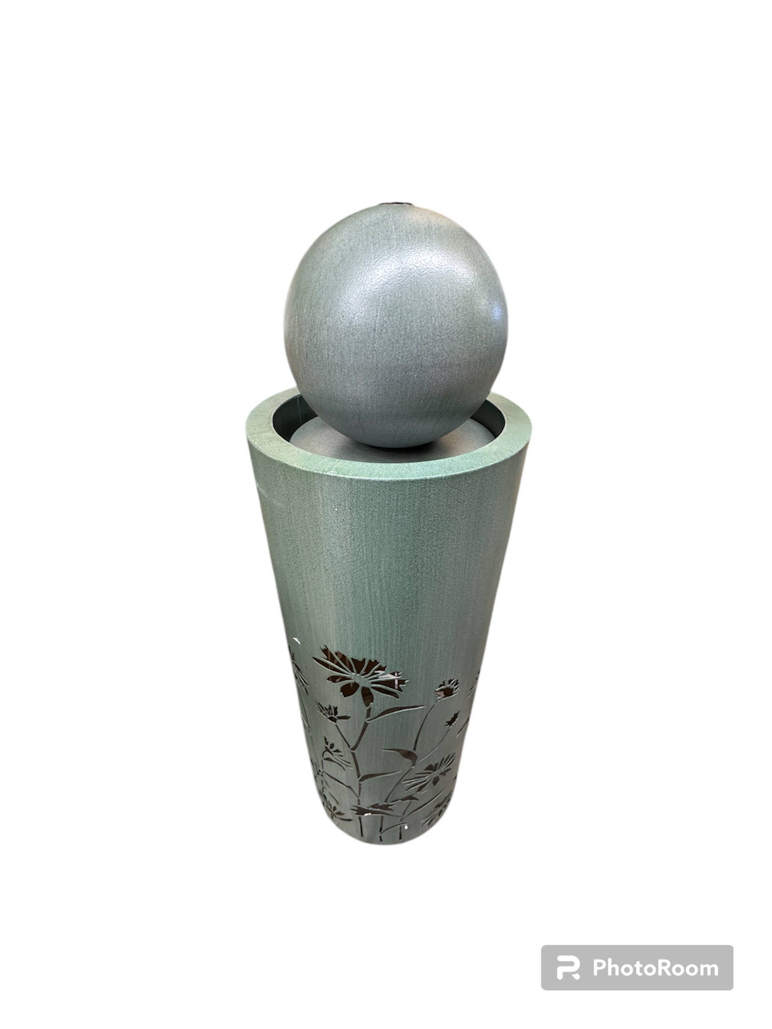 LED Die Cut Metal Wildflower Fountain