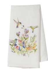 Wildflower & Hummingbird Tea Towel (3-Styles)