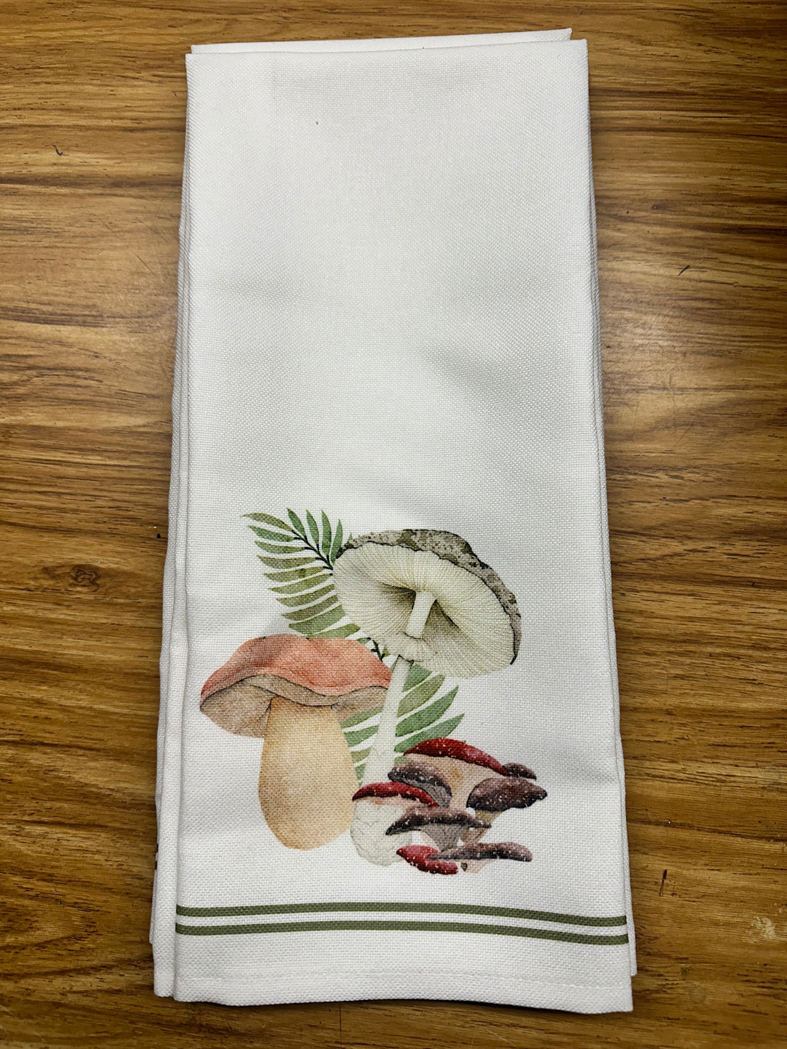 Garden Mushroom Tea Towel