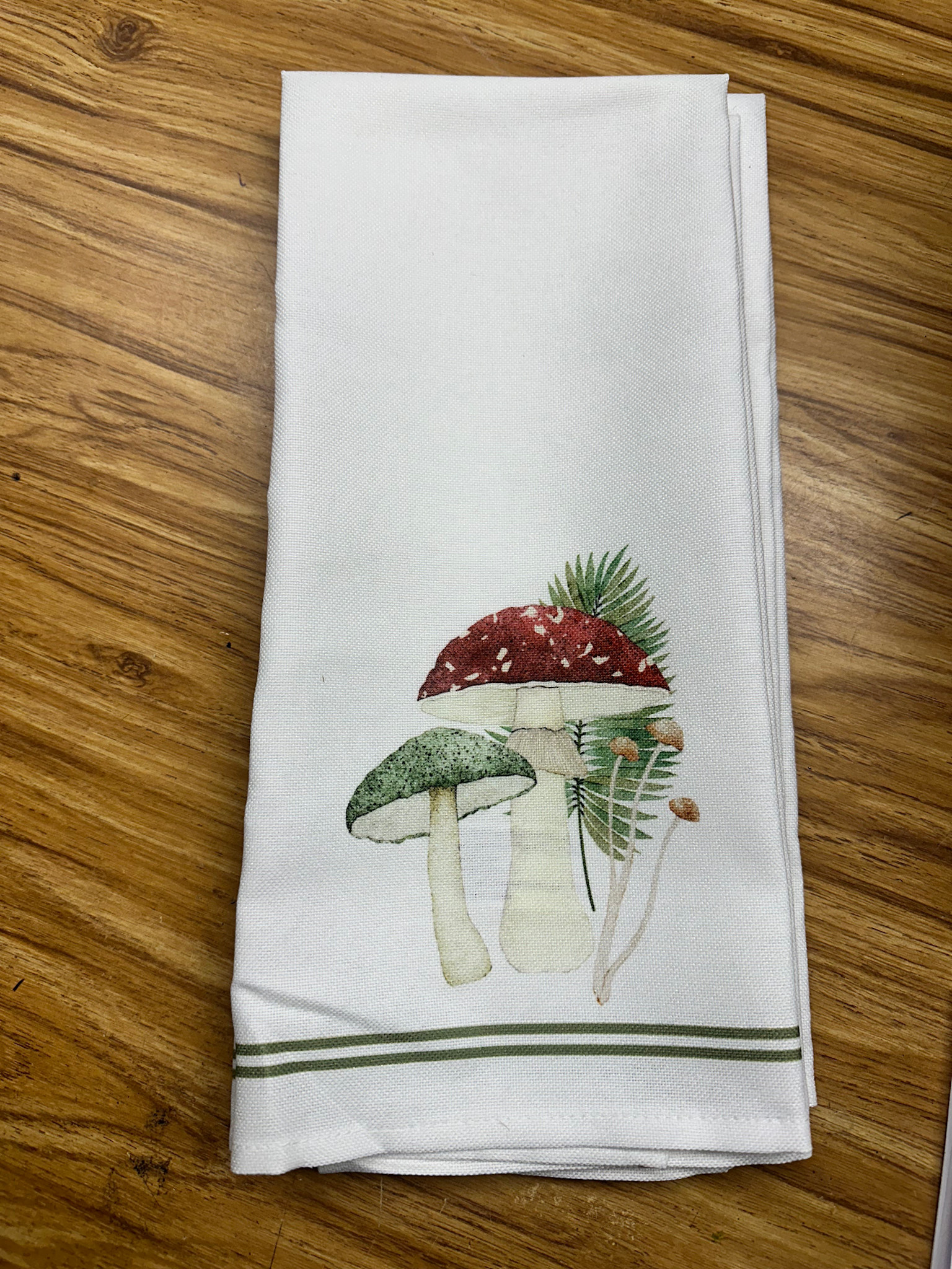Garden Mushroom Tea Towel