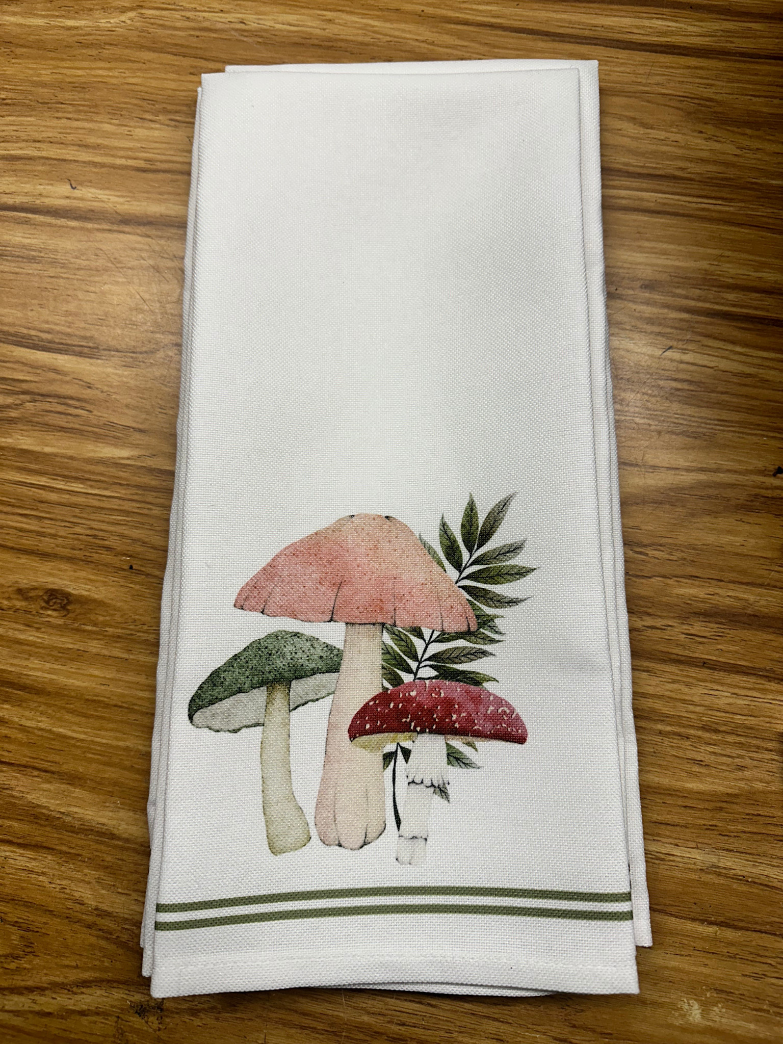 Garden Mushroom Tea Towel