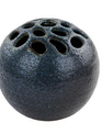 Large Pottery Floral Frog Vase