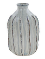 Ivory Ribbed Terra Cotta Vase