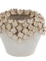 Stoneware Hydrangea Petal Container (2-Sizes 2-Colors)-