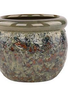 Green Textured Terracotta Container (2-Sizes)