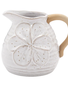 Ceramic White Flower Pitcher (2-Sizes)