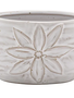 Ceramic White Flower Mini Pot