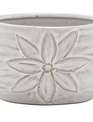 Ceramic White Flower Mini Pot
