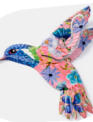 Metal Floral Hummingbird (2-Styles)