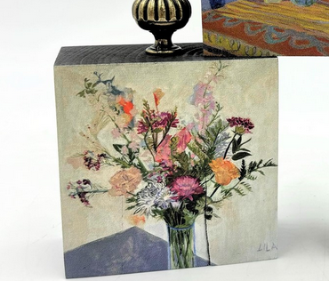 Floral Decorative Block Sign