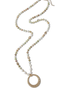 Green Fauceted Crystal Stone Necklace