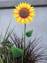 Metal Sunflower Stake (2-Sizes)