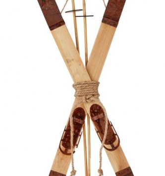 Winter Snow Ski Ornament